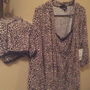 3 piece robe and short set size XL